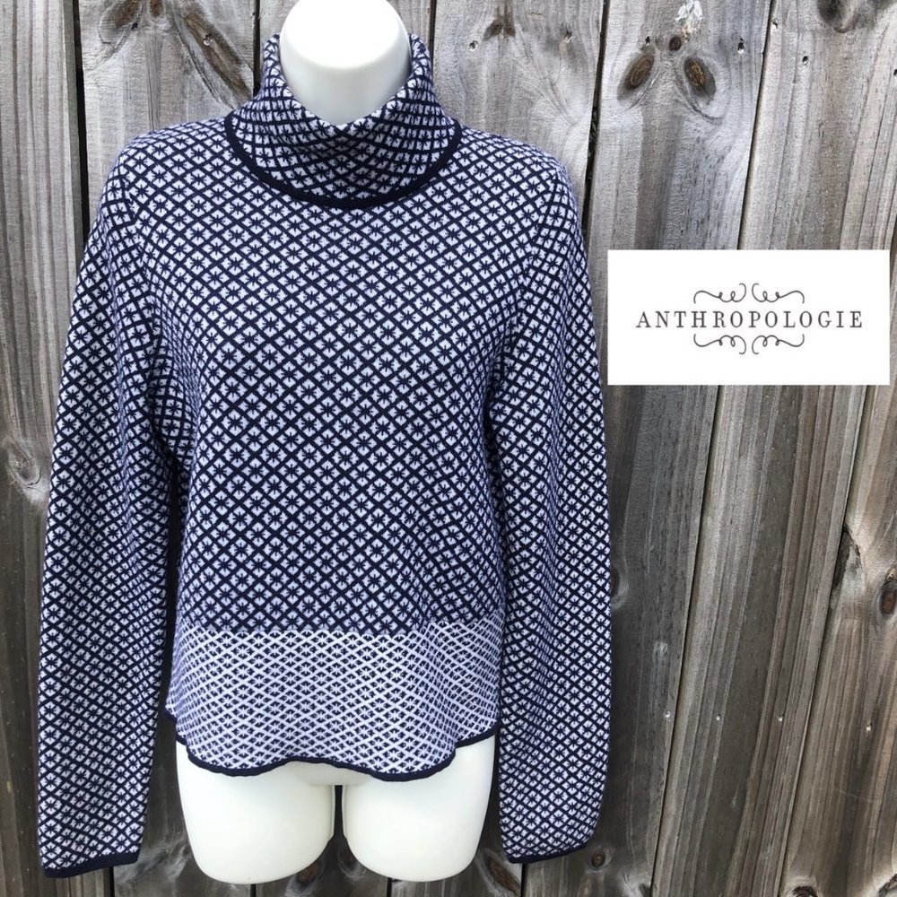 Anthropologie Moth Wool Turtleneck M